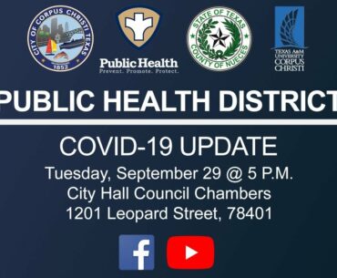 Public Health District COVID-19 Briefing, September 29, 2020