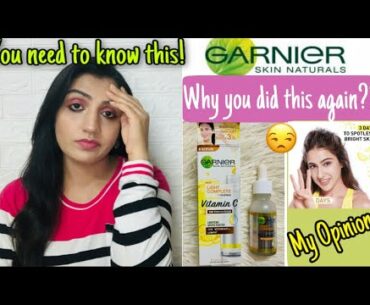 TRUTH behind *GARNIER* Light Complete Vitamin C 30* Booster Serum|| Everything you need to know!