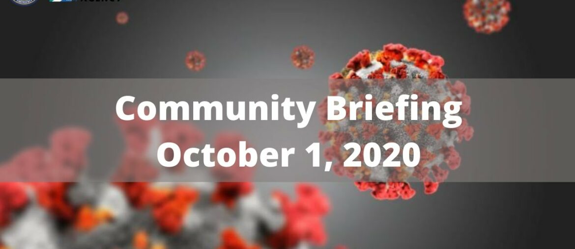 October 1, 2020 - COVID-19 Community Briefing