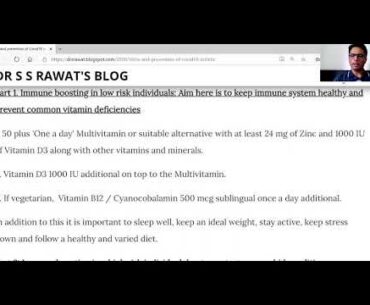 Early Scientific Rx of mild COVID19-Message to Donald & Melania Trump