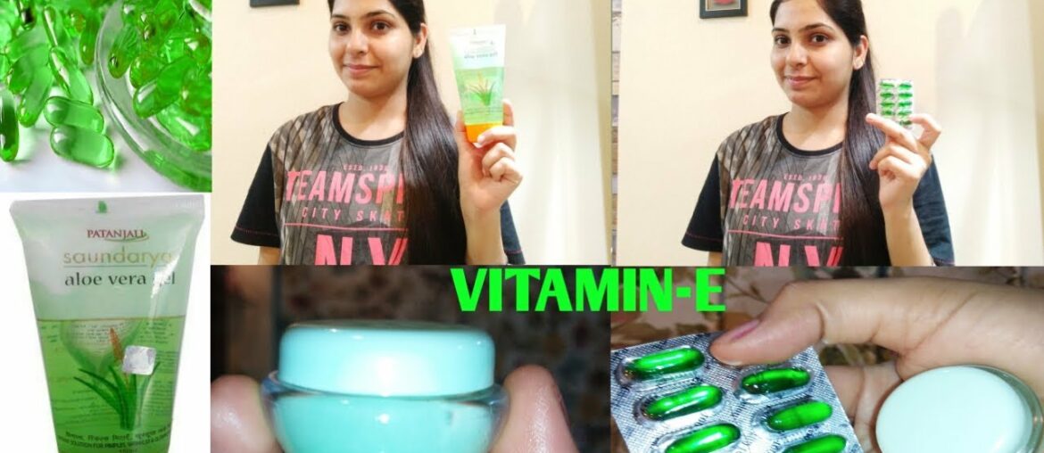 How to make Vitamin E Day and Night Cream for younger looking, Fair & Glowing Skin l Aloevera gel