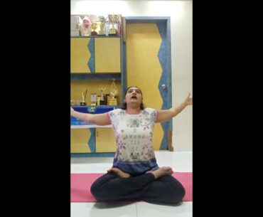 4th oct eve Yoga with Nital Shah for COVID-19 patients at SAMRAS COVID Care Center