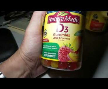 Building up your immune system to fight off infection with vitamin D-3 and vitamin C-250 mg.