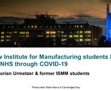 How IfM students helped the NHS in Cambridge during COVID-19