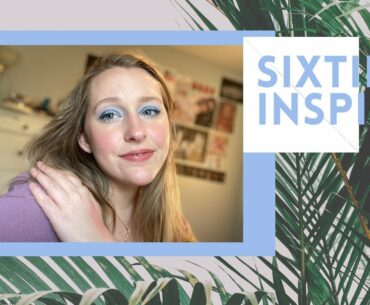 sixties inspired makeup look // blue eyes and pink tones