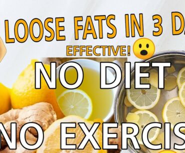 GINGER LEMON TEA for WEIGHT LOSS |INSTANT FLAT BELLY| 3 MINUTES IMMUNE BOOSTER| NATURAL HOME REMEDY