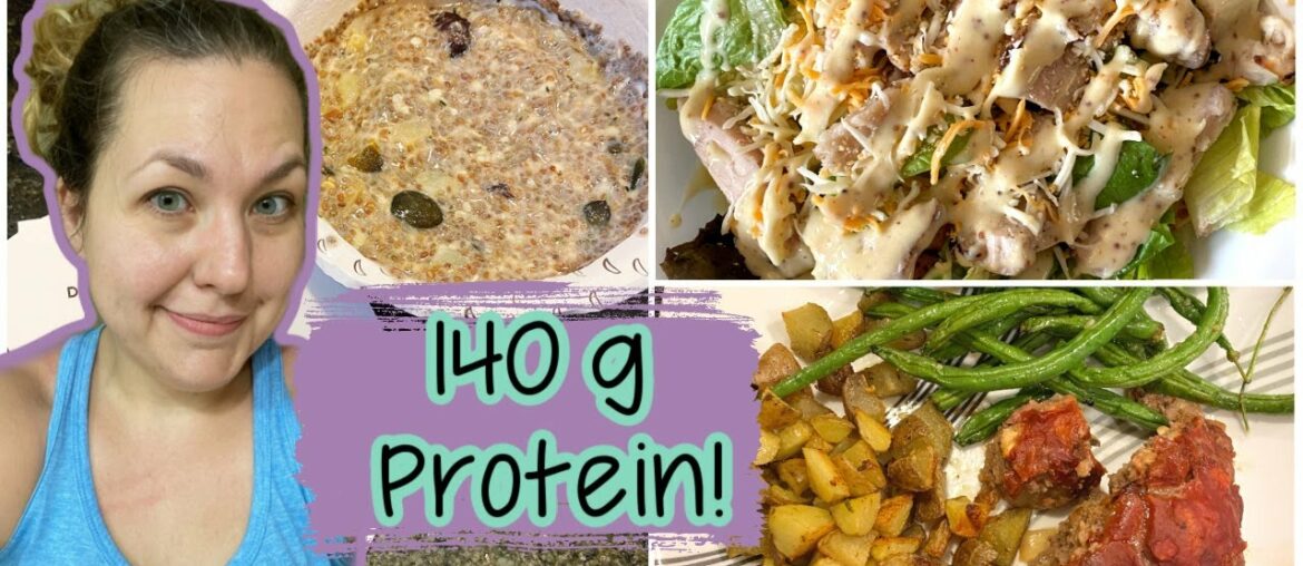 What I Ate To Get 140g Protein! | Exciting Target Food Find! | Macros, Meal Prep, & Grocery Haul