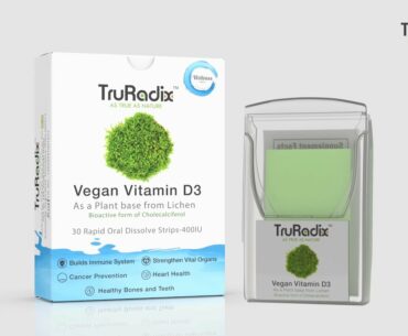 TruRadix Nutrition's Vitamin D3 Orally Dissolving Strips | 100% Plant-Based from Lichen