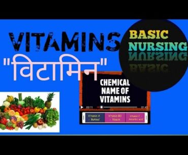 chemical name of vitamins