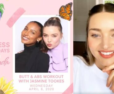 Miranda Kerr | Wellness Wednesday Live Workout (featuring Jasmine Tookes) | April 8, 2020