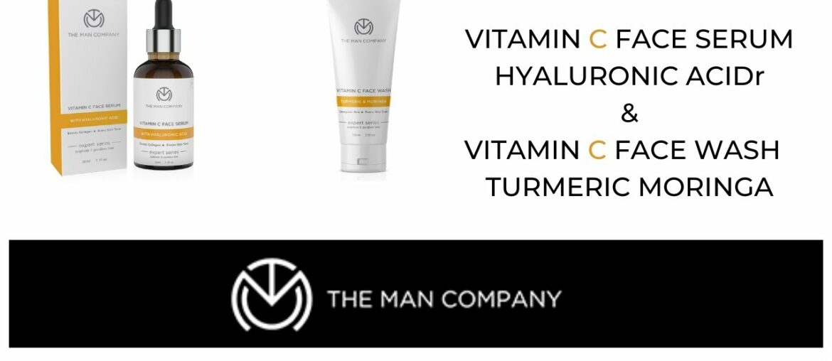 VITAMIN C FACE SERUM | HYALURONIC ACID and VITAMIN C FACE WASH | TURMERIC & MORINGA