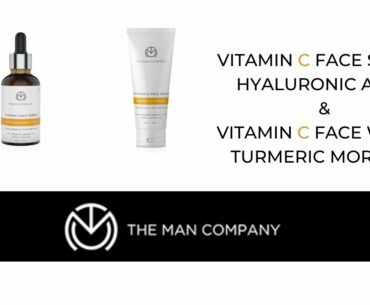 VITAMIN C FACE SERUM | HYALURONIC ACID and VITAMIN C FACE WASH | TURMERIC & MORINGA
