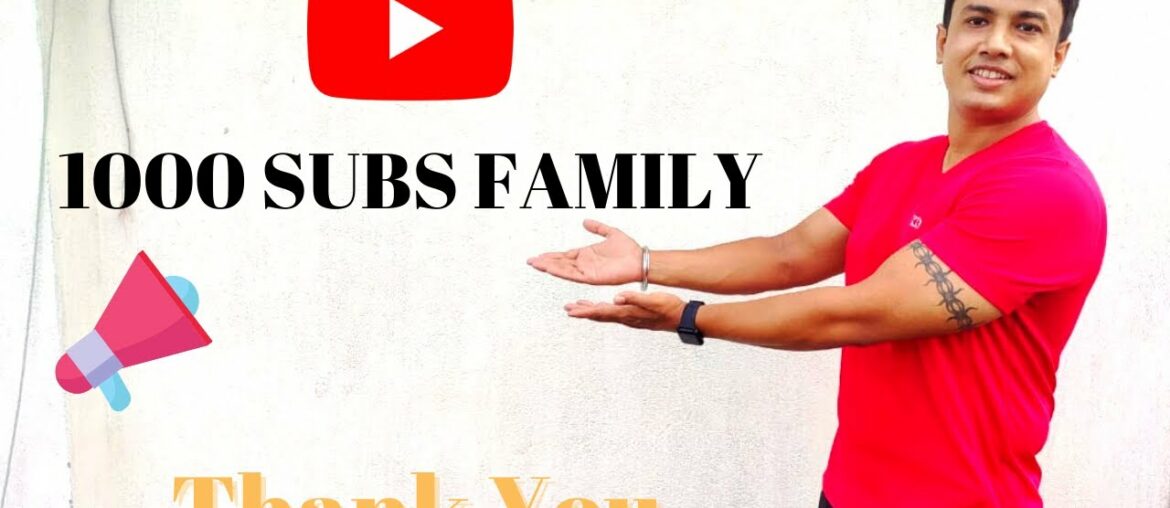 1000 SUBSCRIBERS Celebration | 1K Subscribers Celebration Special Video | FITNESS YT | THANK YOU !