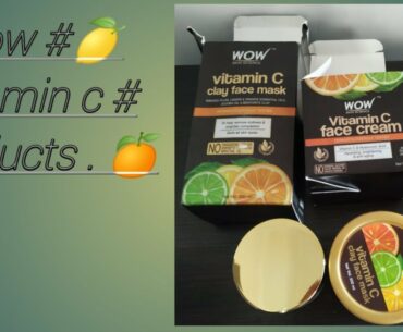 vitamin c wow products review....