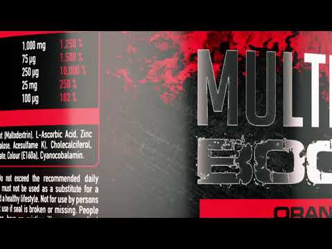 Multivitamin Boosted, Orange Flavour - Vitamin Powder with Vitamin C, D3, B12 Zinc and Selenium