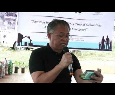 DOST-FNRI 2019-Implemented a Nutrition Intervention Program in Marawi City with Engr.Mahdali  Alonto