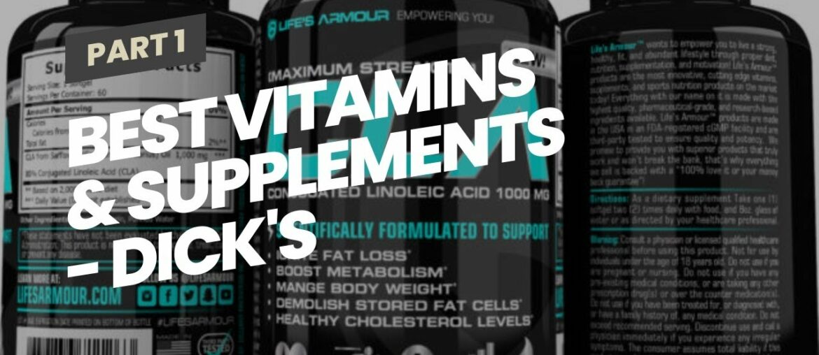 Best Vitamins & Supplements - DICK'S Sporting Goods Fundamentals Explained