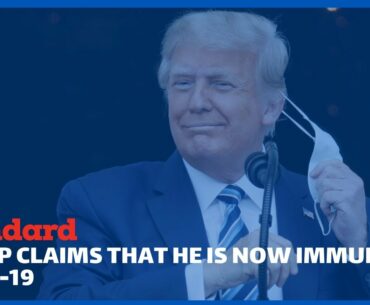Trump's claim that he is now immune to COVID-19 flagged by Twitter