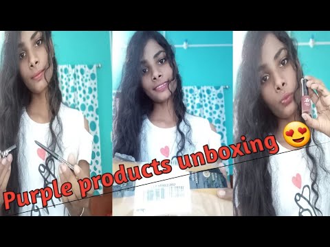 Purple beauty products unboxing|Must watch this|fall in love with these beautiful products