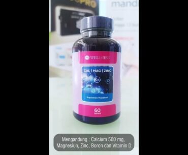 Wellness Cal Mag Zinc Vitamin Tulang Keropos