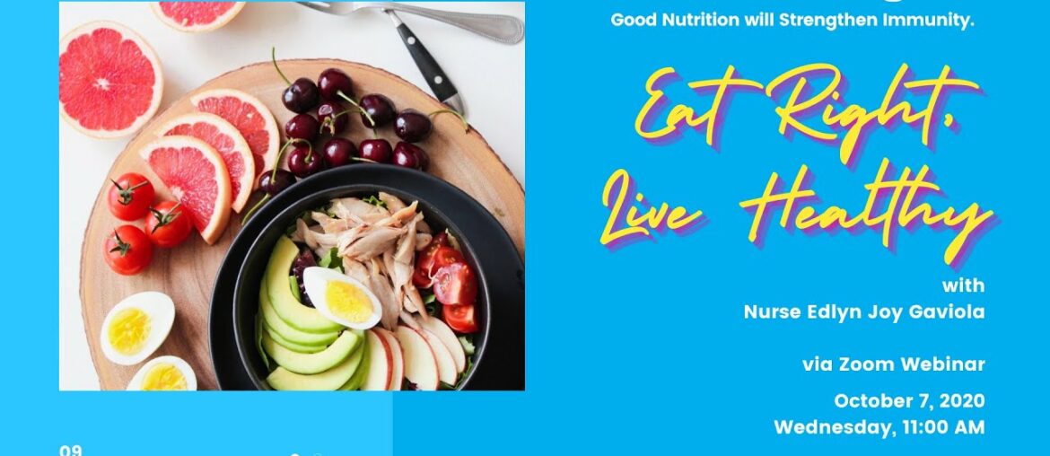 APOSI Community Webinar | Wellness Wednesday | Eat Right Live Healthy