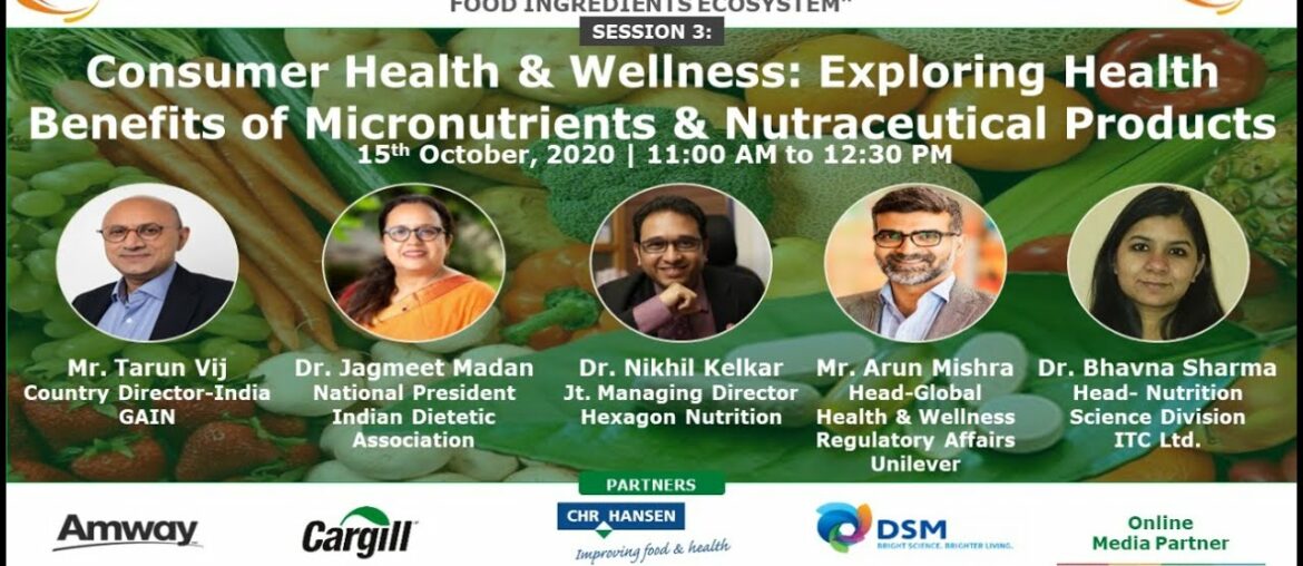 Consumer Health & Wellness: Exploring health benefits of micronutrients and nutraceutical products