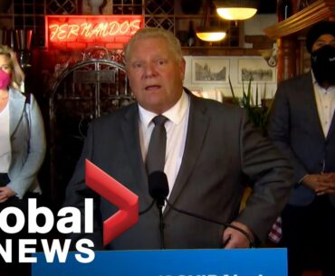 Coronavirus: Ontario to give $300 million in funding for businesses hit hard by pandemic | FULL