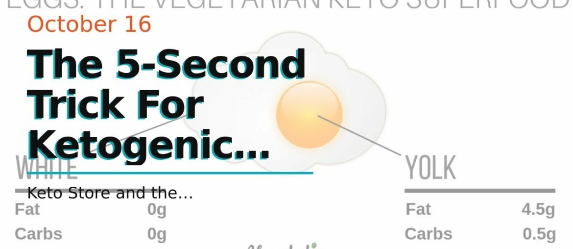 The 5-Second Trick For Ketogenic Diet Vitamins and Supplements - Low carb Diet