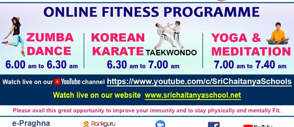 Sri Chaitanya School || Online Korean Karate (Taekwondo) Class Episode -78