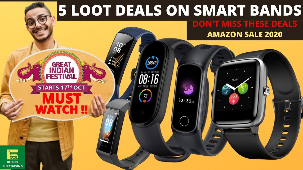 5 best Smart fitness bands in amazon great Indian day sale best