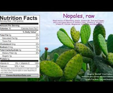 Nopales, raw (Nutrition Data)