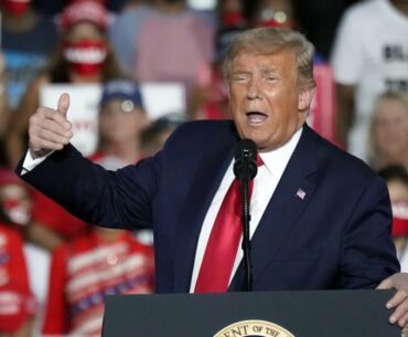 Donald Trump at Florida Rally:  I'm immune to coronavirus, and might start kissing people here!