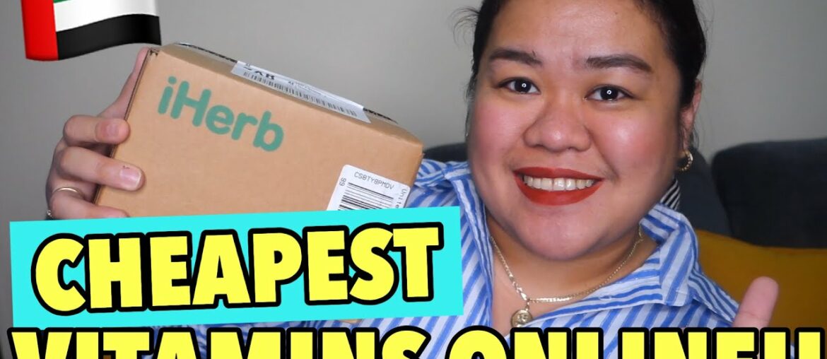 CHEAPEST VITAMINS ONLINE (iHERB UNBOXING & HAUL) || IRISH (DUBAI)