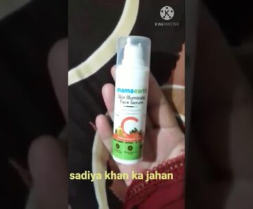 #shorts ll Mamaearth skin illuminate face serum vitamin c & turmeric ll