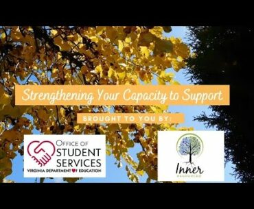 Strengthening Your Capacity to Support Introduction to Series