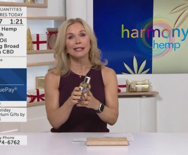 Harmony Hemp HempBath Massage Oil 8 oz w/ 500mg CBD | Harmony Hemp: CBD Wellness | ShopHQ | 2020