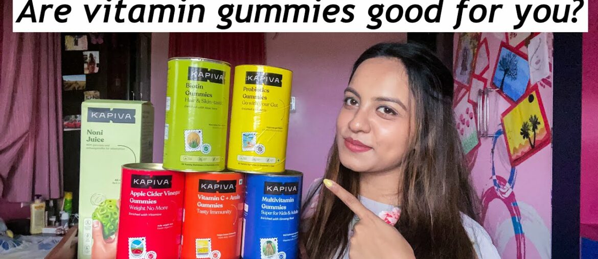 Are gummies good for you? Vitamin Vegan Gummies of 5 different types ft. KAPIVA + NONI Juice