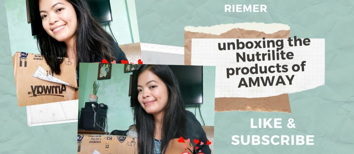 Unboxing Nutrilite products of Amway
