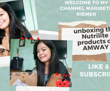 Unboxing Nutrilite products of Amway