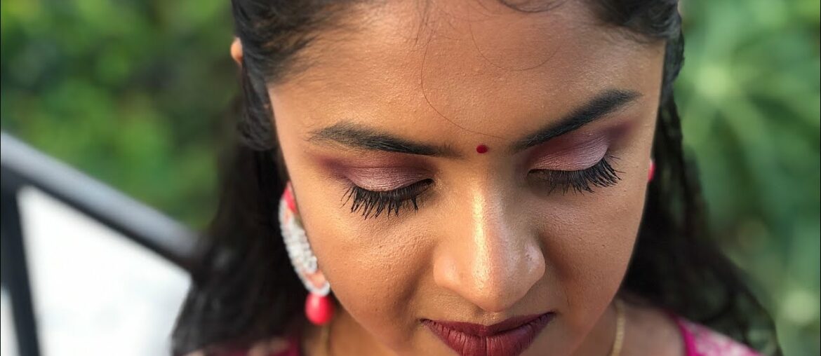 Guest makeup look (functions or on special days) #guestlook #functionlook #KeerthanaaAshokkumar