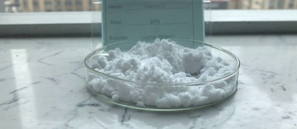 where find the Vitamin U supplement? Lyphar