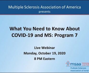 What You Need to Know About COVID-19 and MS - Program 7