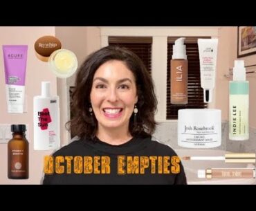 October Empties - Clean Beauty