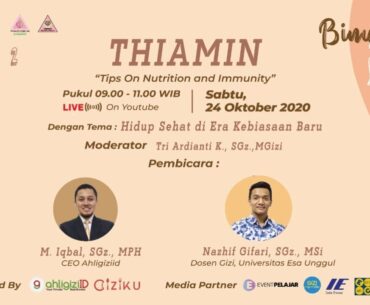 THIAMIN "Tips on Nutrition and Immunity"  Termin 2