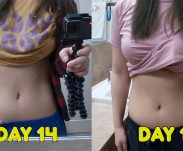 2 weeks abs challenge, i tried vitamin jiny's abs workout