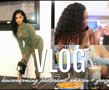 DOSEOFDANA | COOK W/ ME, HOUSEWARMING + FUN W/ FRIENDS, AT HOME ICED CHAI LATTE, AMAZON+GROCERY HAUL