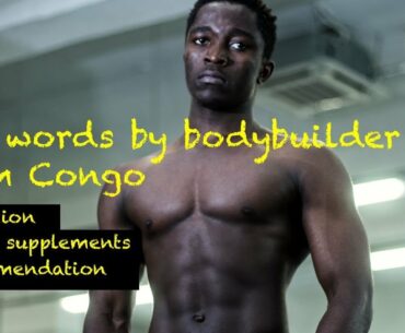 Dietary supplement for training/Bodybuilder from Congo in Belarus/Lockdown and bodybuilding/Covid-19
