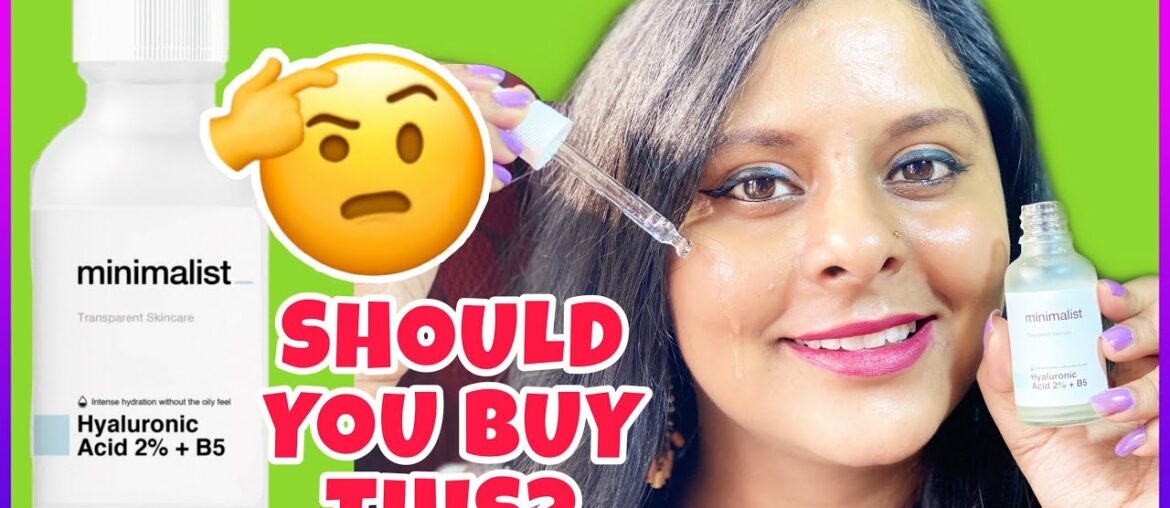 Minimalist Hyaluronic Acid Serum Review | Be Minimalist 2% Hyaluronic Acid + Vitamin B5