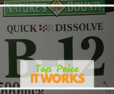 Deal Nature's Bounty Quick Dissolve Fast Acting Vitamin B-12 2500 mcg, Natural Cherry Flavor (2...