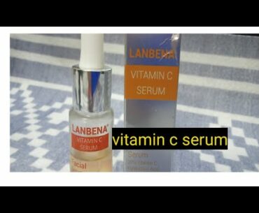 vitamin c serum Lenbena with Hyaluronic Acit for Glowing Spotless youthful skin